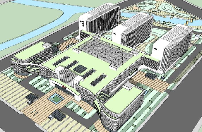 良渚医院整体迁建项目 投标方案su模型.jpg